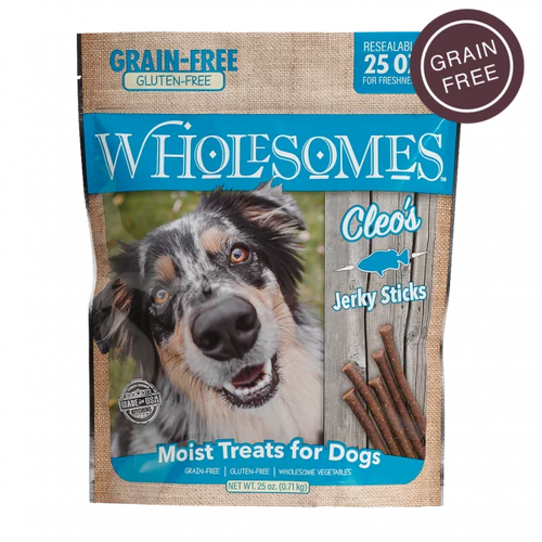 Wholesomes Cleo’s Fish Jerky Sticks For Dogs (25 Oz)