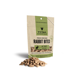 Vital Essentials Freeze Dried Raw Rabbit Bites Cat Treats