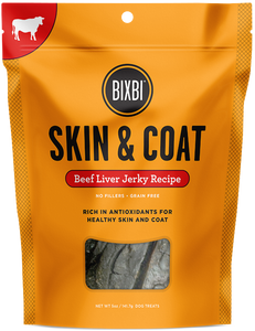 Bixbi Skin & Coat Beef Liver Jerky Dog Treats