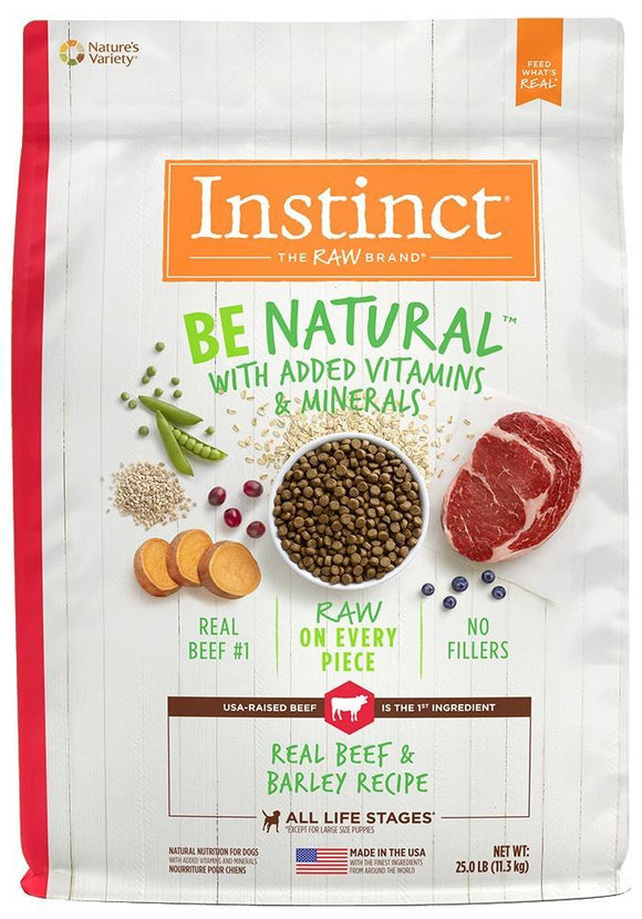 Nature's Variety Instinct Be Natural Beef & Barley Recipe Dry Dog Food