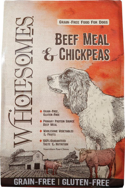 Wholesomes beef meal and chickpeas sales