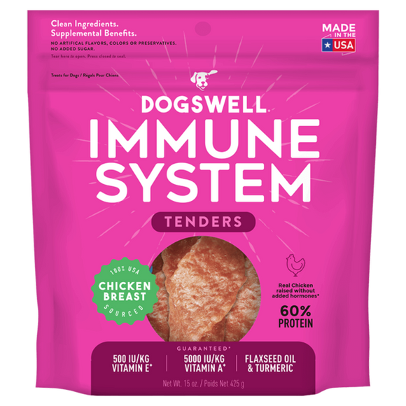 Dogswell Immune System Tenders Treats, Chicken Breast