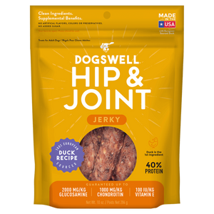 Dogswell Hip & Joint Jerky Treats, Duck Recipe