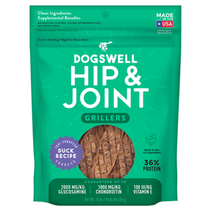 Dogswell Hip & Joint Grillers Treats, Duck Recipe