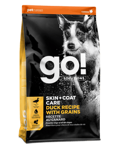 Petcurean SKIN + COAT CARE  DUCK RECIPE WITH GRAINS DRY DOG FOOD