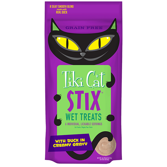 Tiki Cat® STIX™ Grain Free Wet Treats with Duck in Gravy