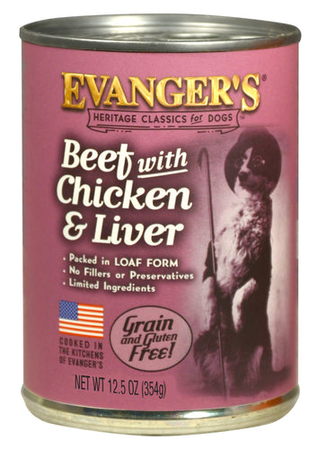Evanger's Beef with Chicken & Liver