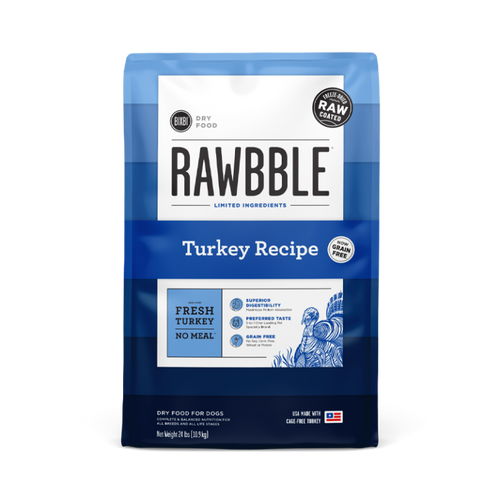 Bixbi Pet Rawbble® Dry Food for Dogs – Turkey Recipe