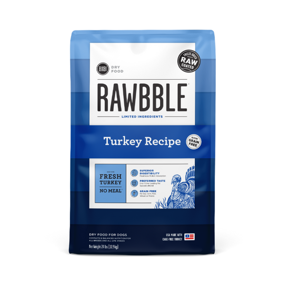 BIXBI Rawbble® Dry Food for Dogs – Turkey Recipe